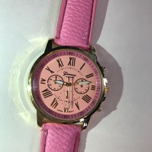 Pink Geneva Platinum Women’s Watch